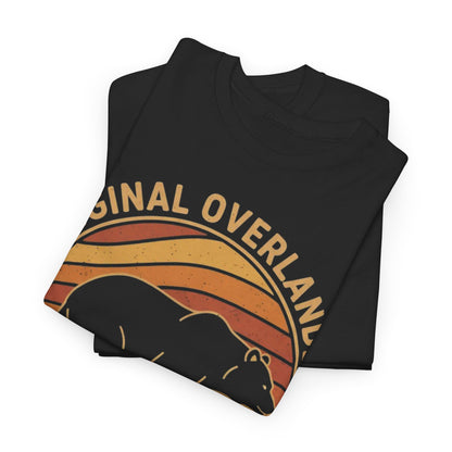 Original Overlander Retro Bear T-Shirt | 1970s Vintage Sunset Adventure Tee