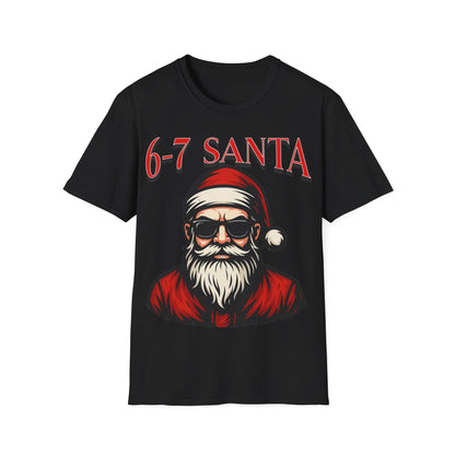 6-7 Santa Shirt – Cool Santa Christmas Graphic Tee | Gildan 64000