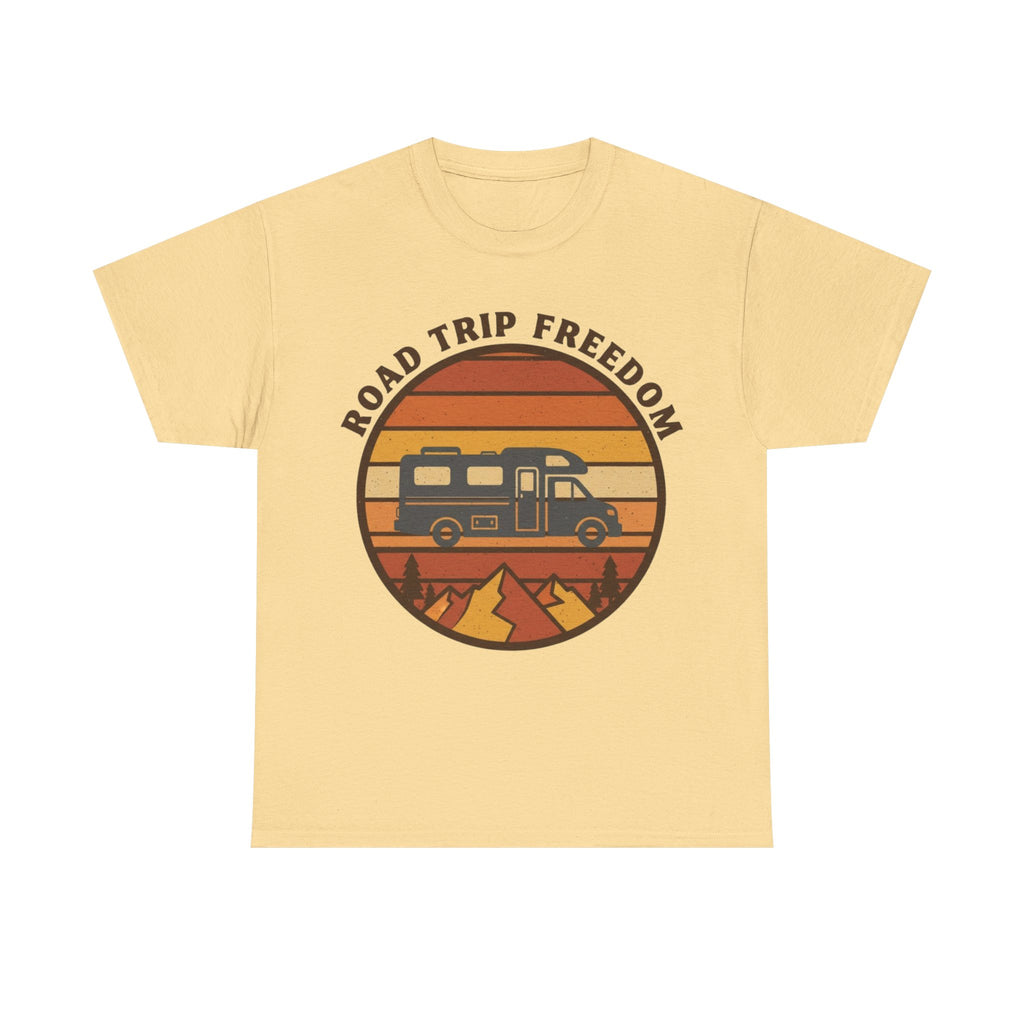 Road Trip Freedom – 70s Retro Adventure Tee