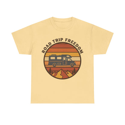 Road Trip Freedom – 70s Retro Adventure Tee