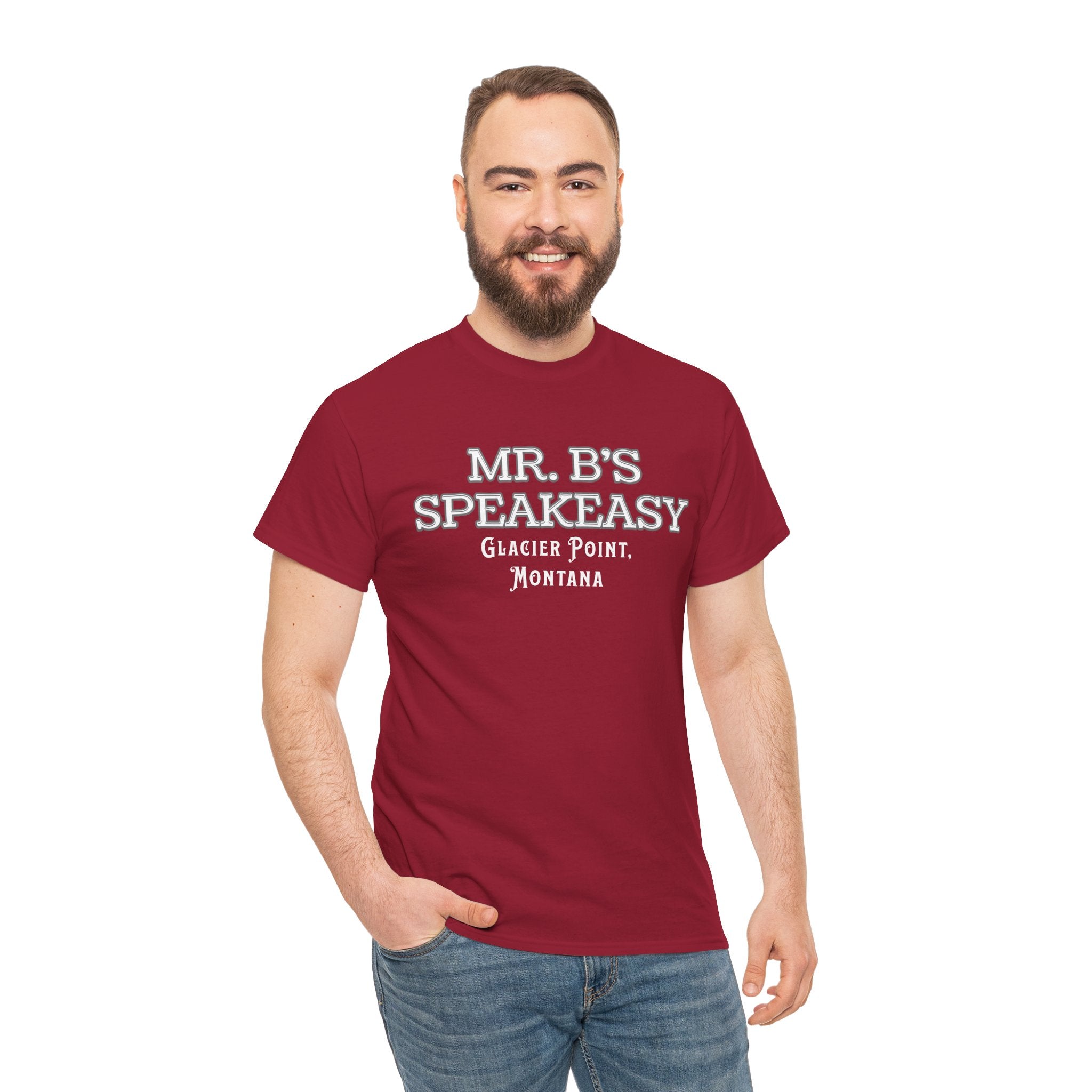 Mr. B’s Speakeasy Tee – Glacier Point, Montana