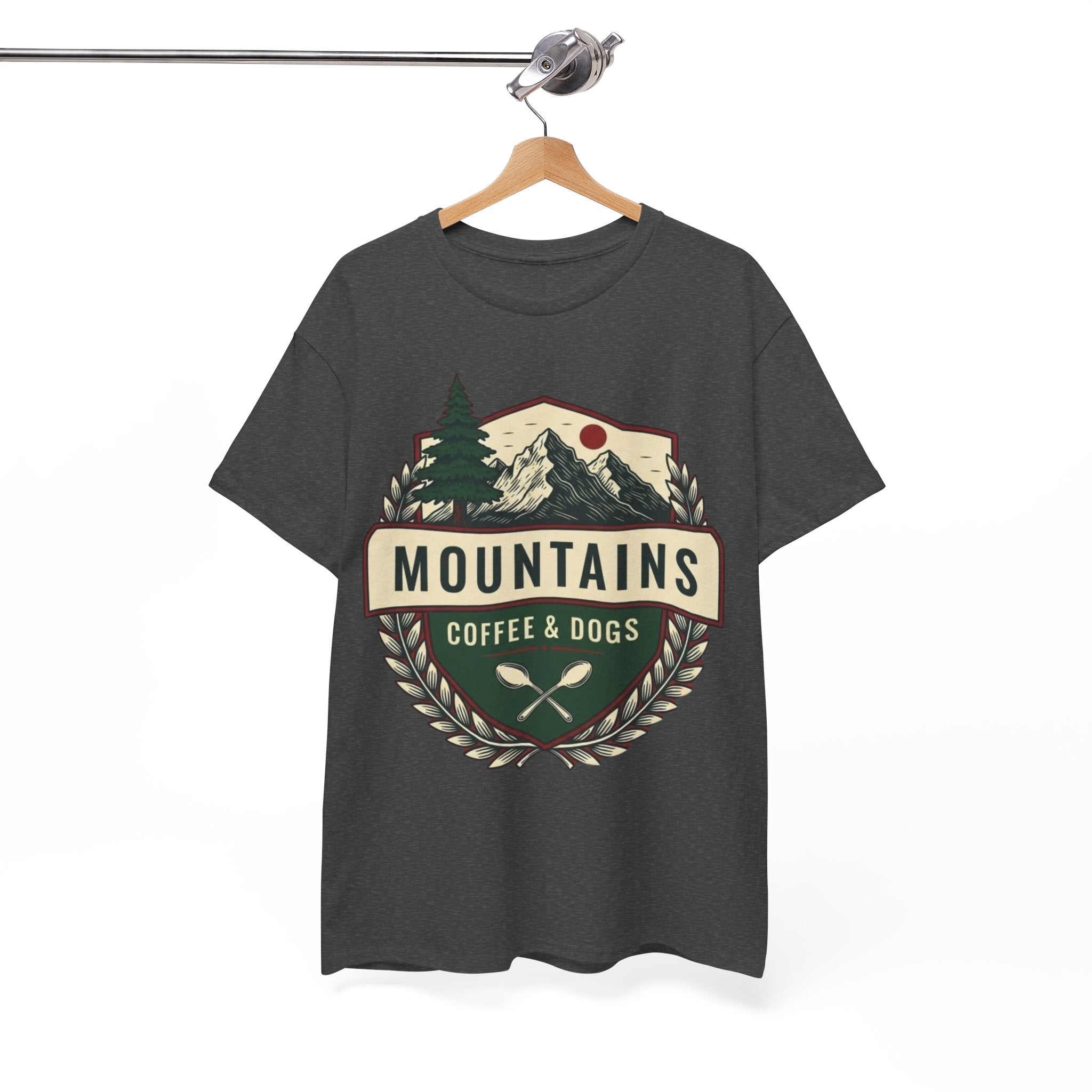 Mountains, Coffee & Dogs Tee