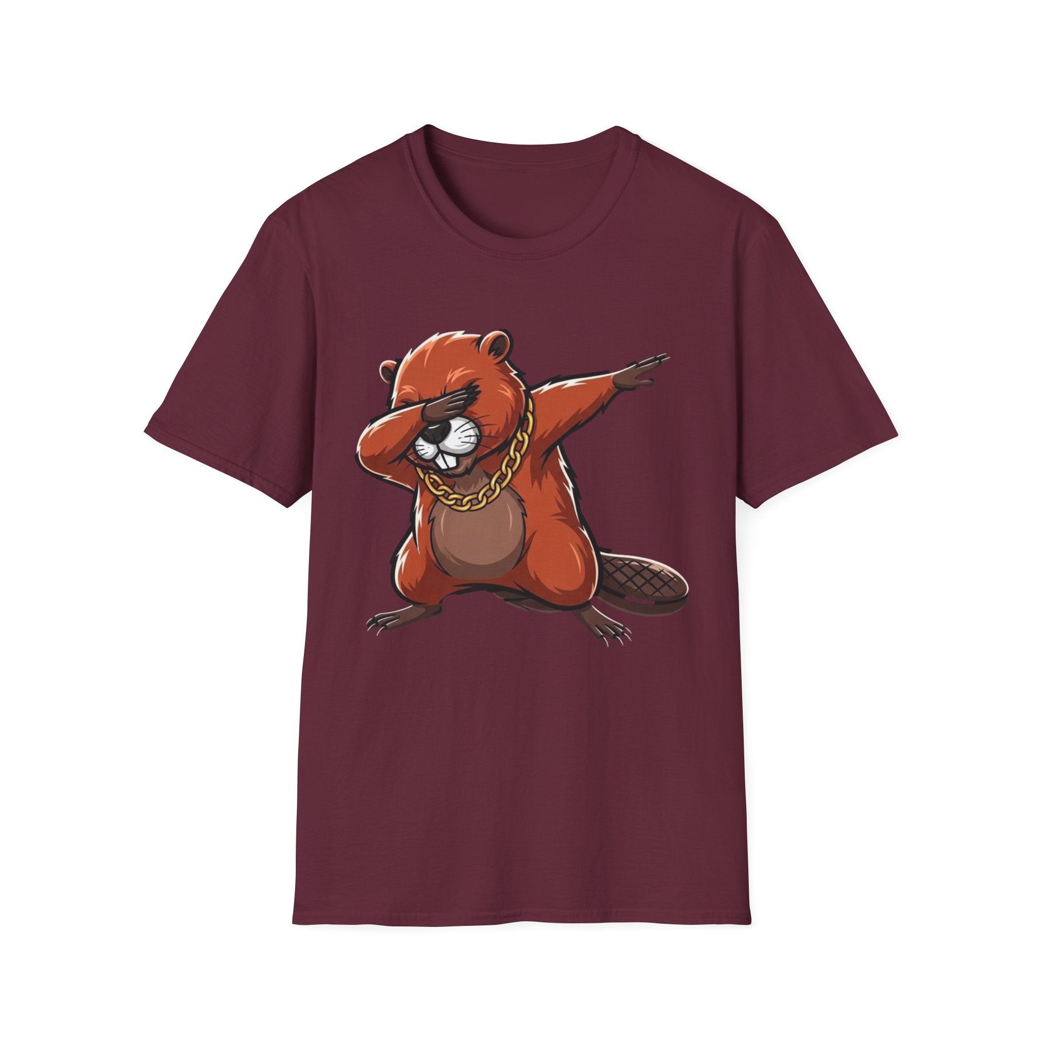 Dabbing Beaver T-Shirt – Funny Cartoon Animal