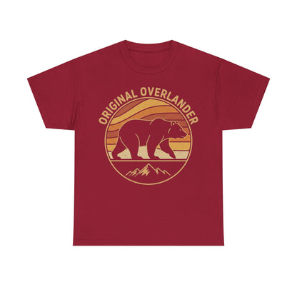 Original Overlander Retro Bear T-Shirt | 1970s Vintage Sunset Adventure Tee