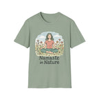 Namaste in Nature T-Shirt – Peaceful Meditation Floral Tee