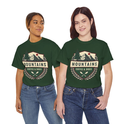 Mountains, Coffee & Dogs Tee