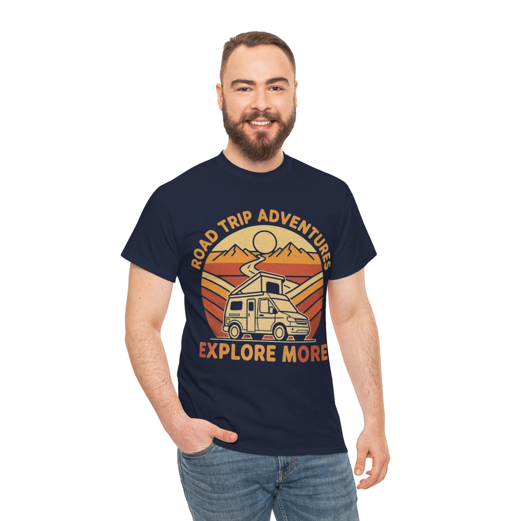 Road Trip Adventures – Explore More Retro Camper Tee