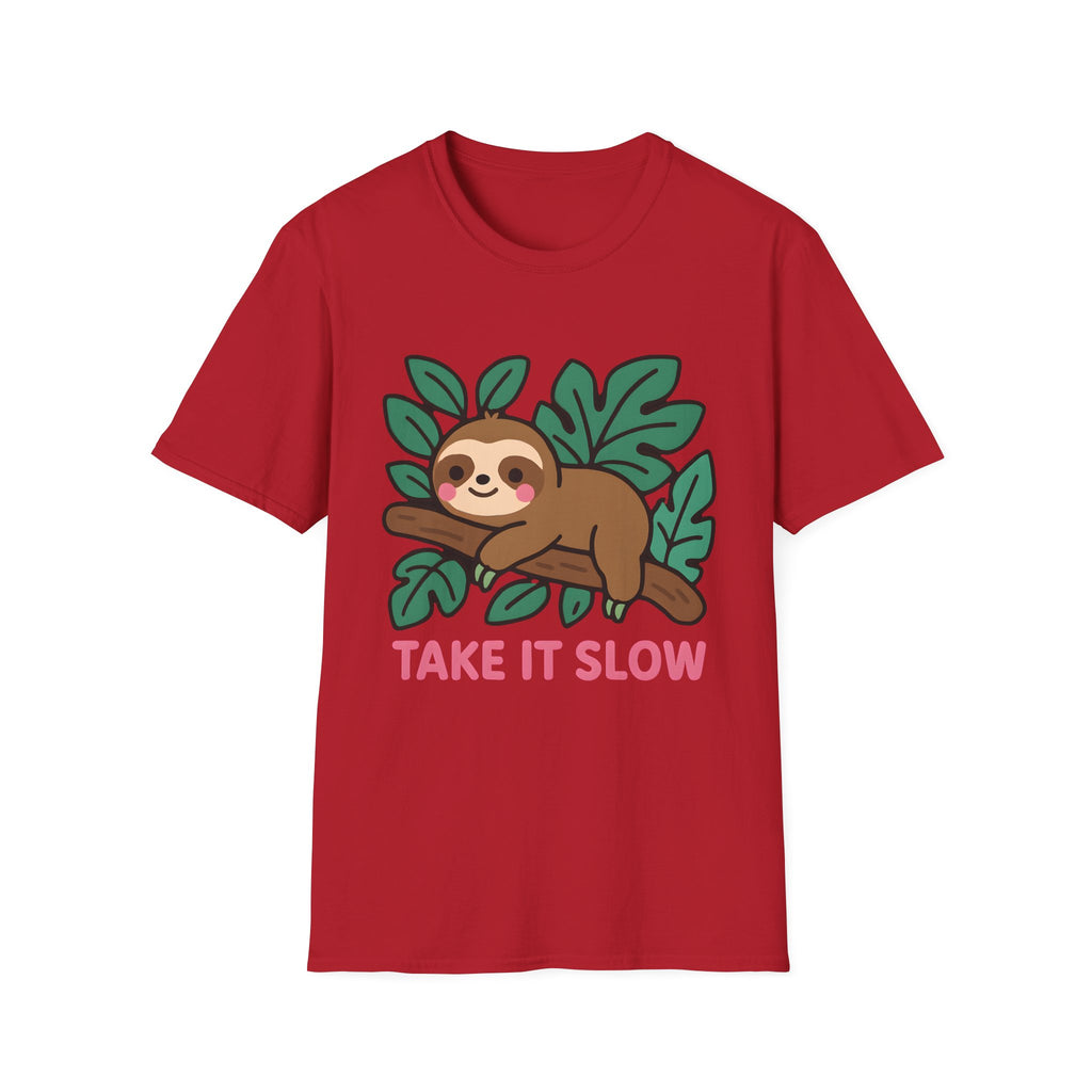 Take It Slow Sloth T-Shirt – Cute Relaxation Vibes Tee