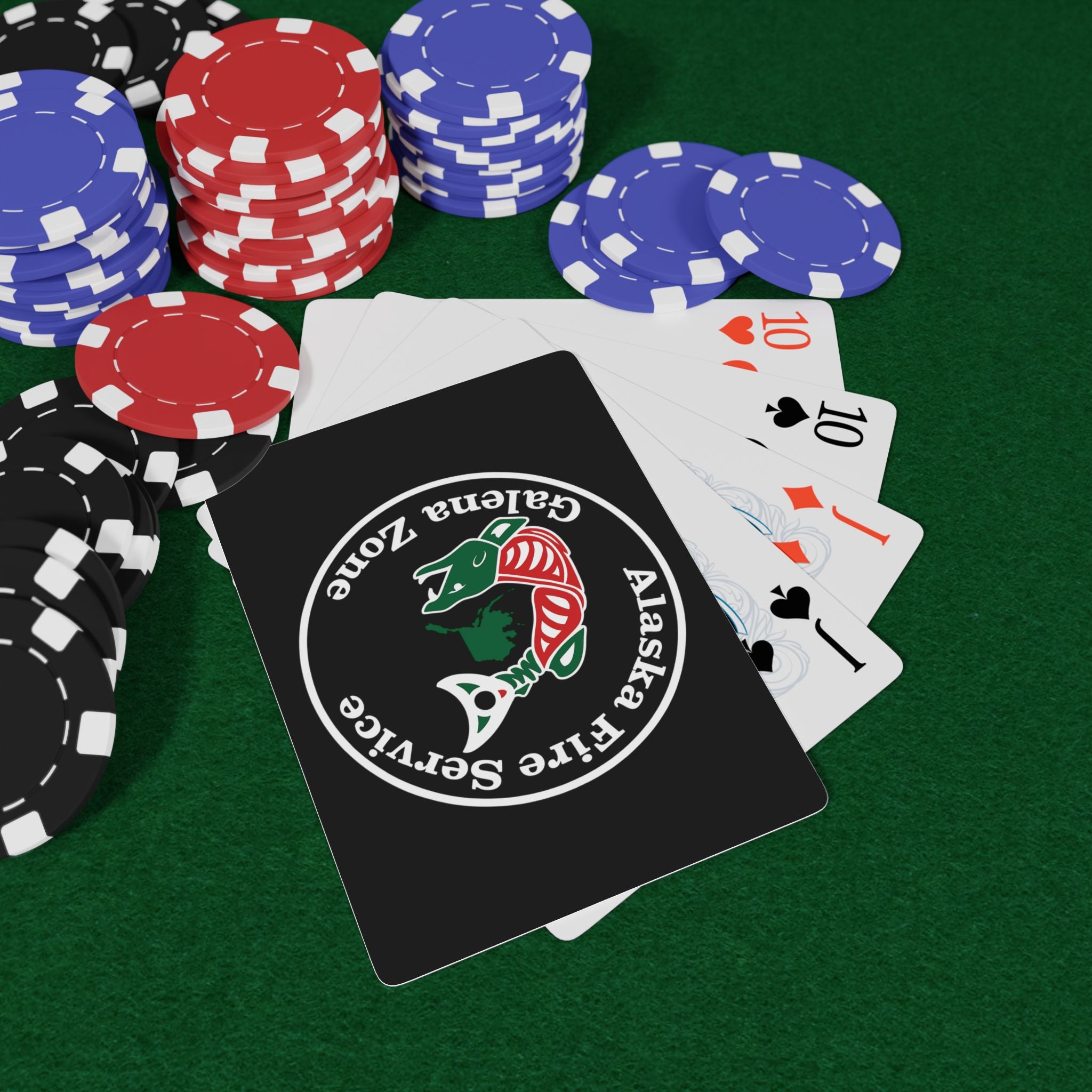 Alaska Fire Service Galena Zone Logo Deck — Poker Playing Cards