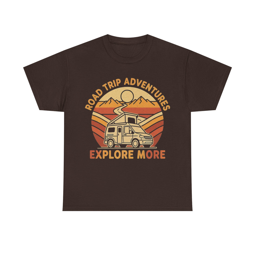 Road Trip Adventures – Explore More Retro Camper Tee