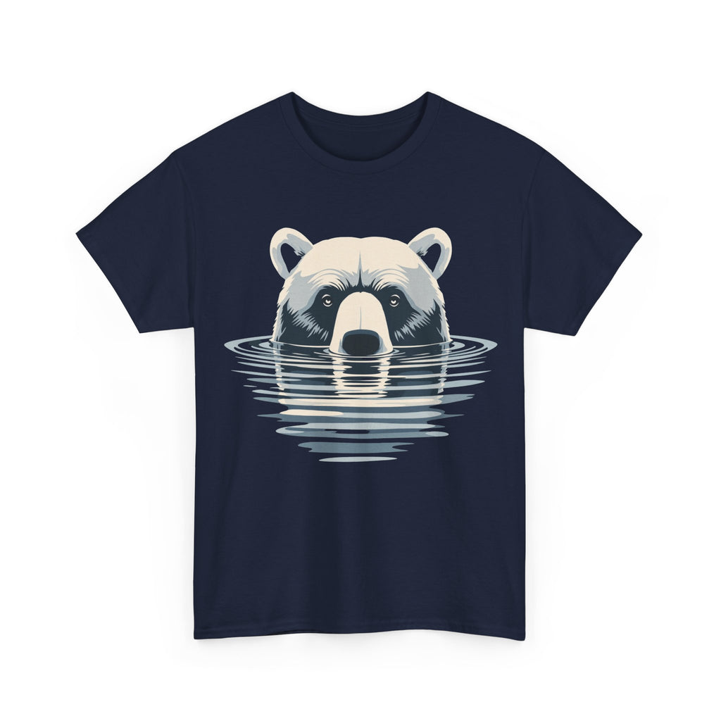 Bear in Water Graphic Tee – Gildan 5000 Heavy Cotton Shirt