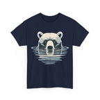 Bear in Water Graphic Tee – Gildan 5000 Heavy Cotton Shirt