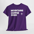 Mountains. Coffee. Dogs. – Comfort Collection Tee