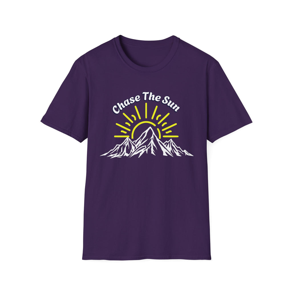 Chase the Sun Mountain T-Shirt – Adventure Hiking Graphic Tee