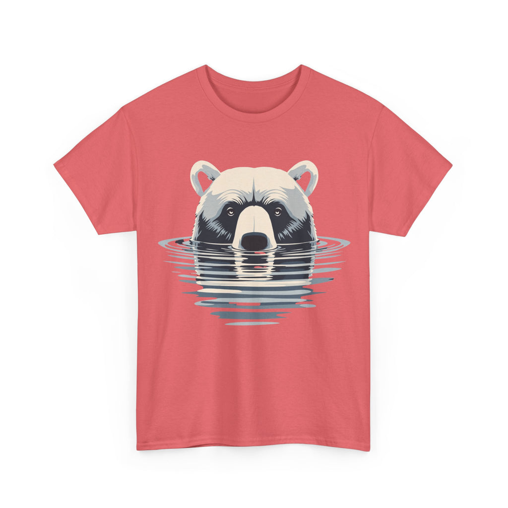 Bear in Water Graphic Tee – Gildan 5000 Heavy Cotton Shirt