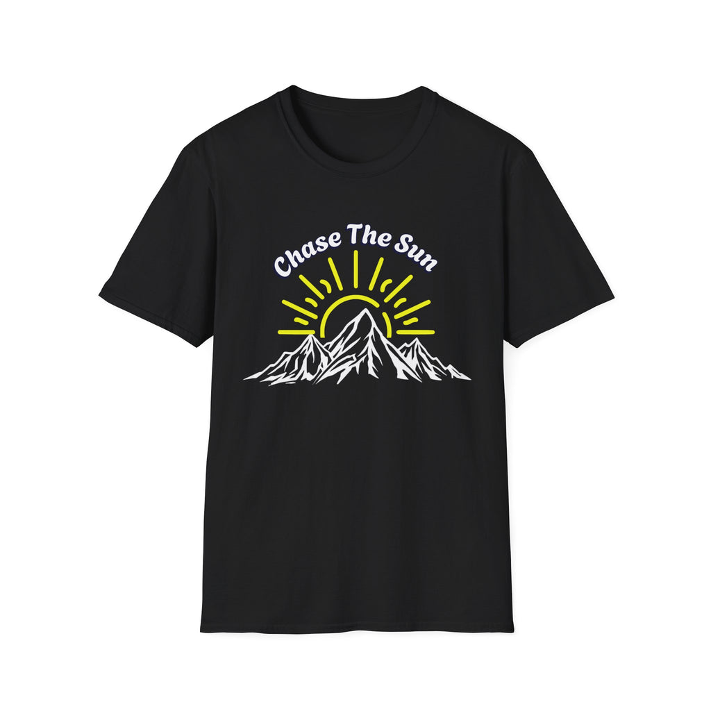 Chase the Sun Mountain T-Shirt – Adventure Hiking Graphic Tee