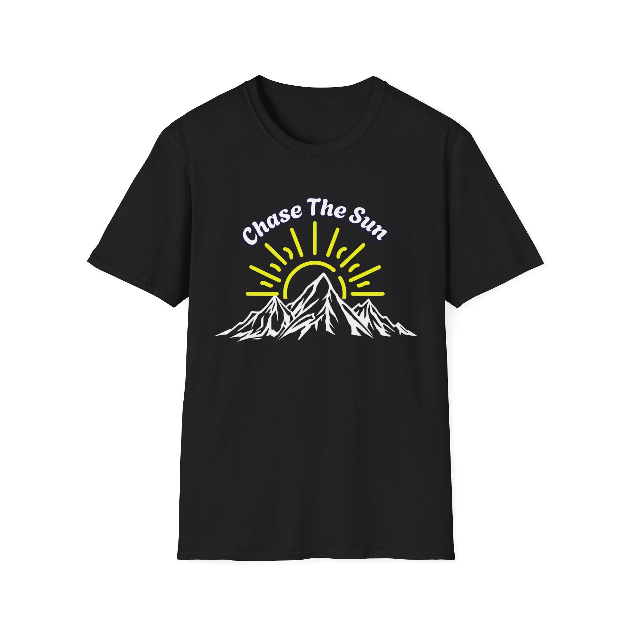 Chase the Sun Mountain T-Shirt – Adventure Hiking Graphic Tee