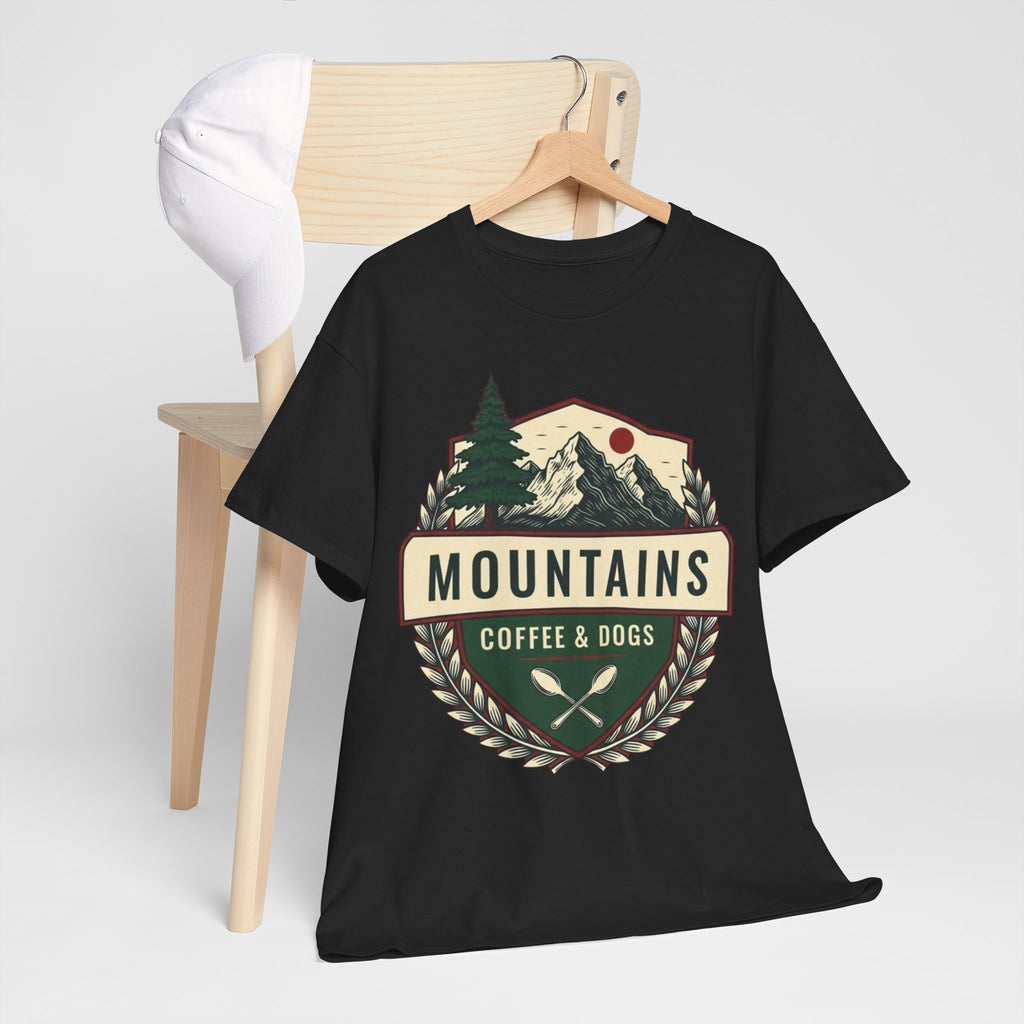 Mountains, Coffee & Dogs Tee