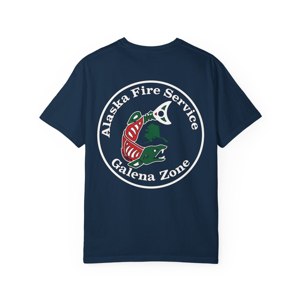 Alaska Fire Service Galena Zone T-Shirt — Salmon Emblem Tee