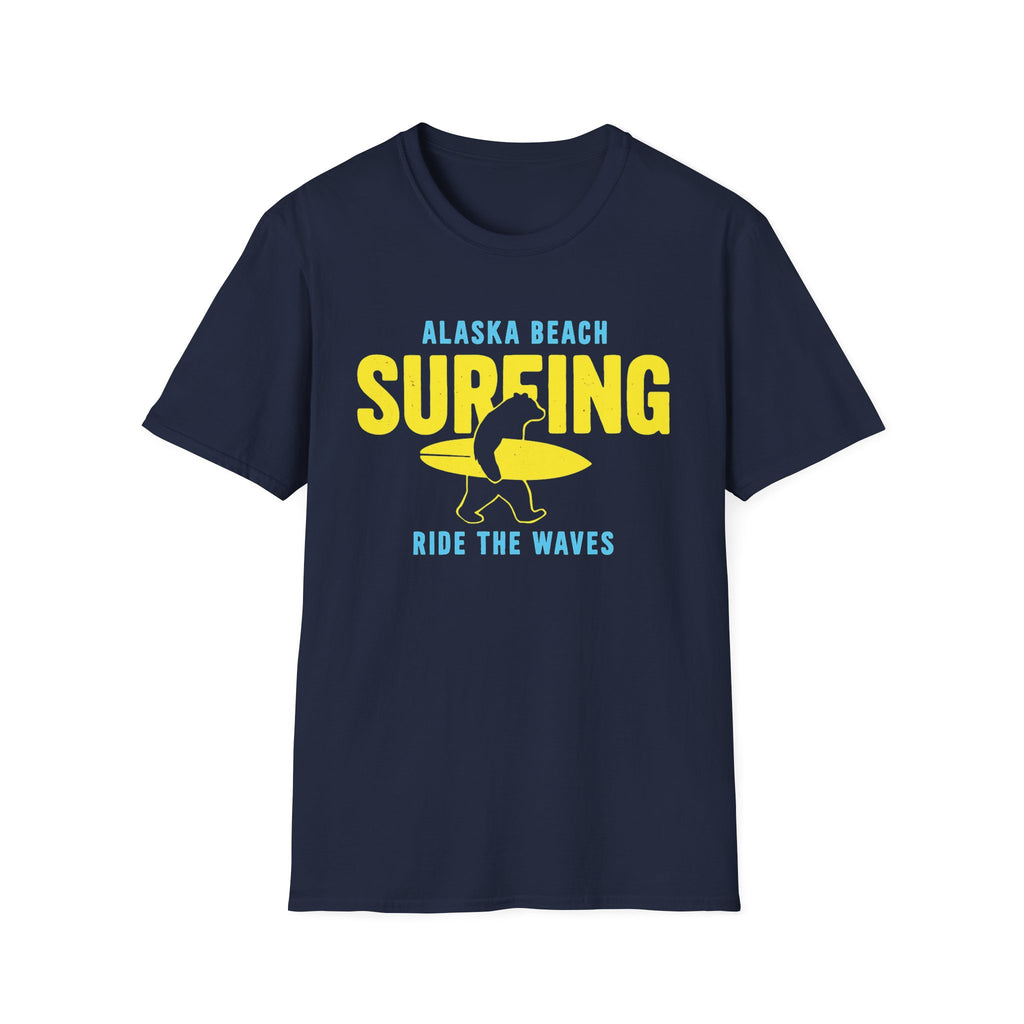 Alaska Surf Bear T-Shirt – Ride the Waves in the Wild North