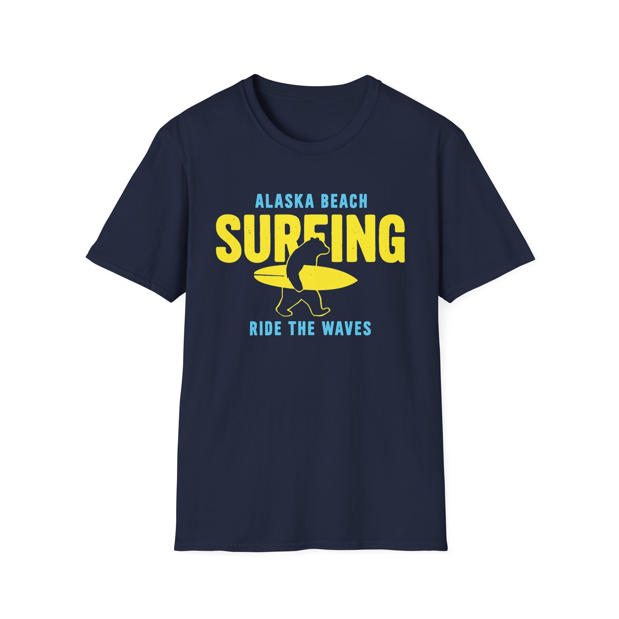 Alaska Surf Bear T-Shirt – Ride the Waves in the Wild North