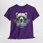 Bear in Water Graphic Tee – Gildan 5000 Heavy Cotton Shirt