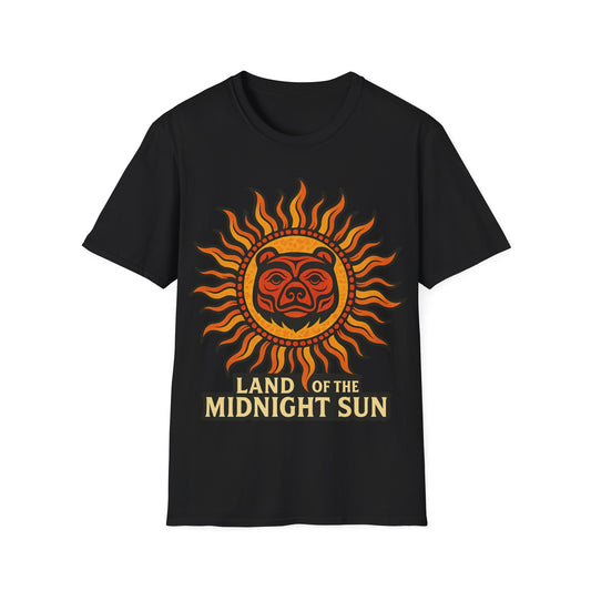 Land of the Midnight Sun Tribal Bear T-Shirt