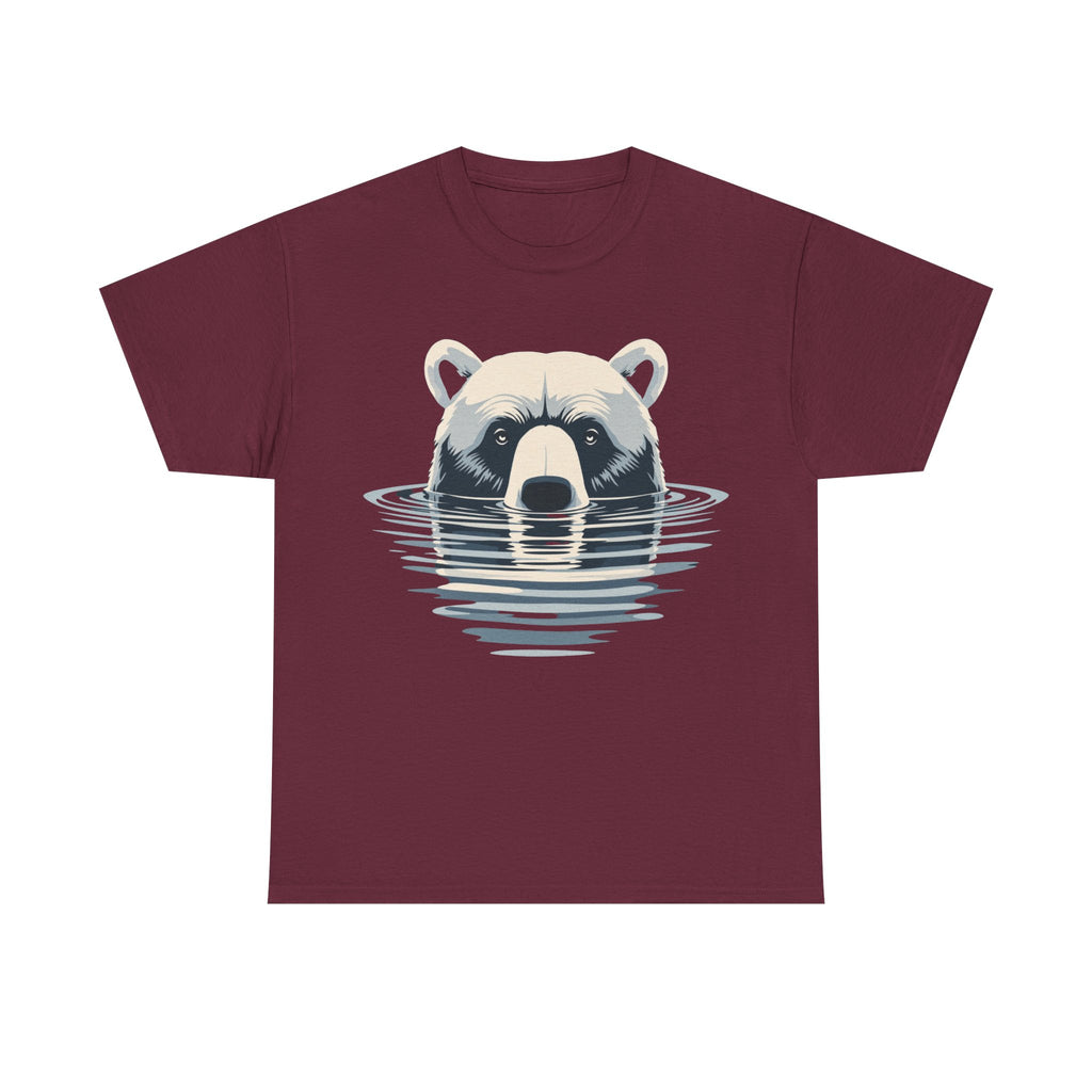 Bear in Water Graphic Tee – Gildan 5000 Heavy Cotton Shirt