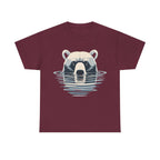 Bear in Water Graphic Tee – Gildan 5000 Heavy Cotton Shirt