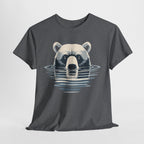 Bear in Water Graphic Tee – Gildan 5000 Heavy Cotton Shirt