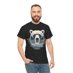 Bear in Water Graphic Tee – Gildan 5000 Heavy Cotton Shirt