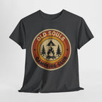 Old Souls Campfire Club Retro T-Shirt | Vintage Sunset Camping Tee