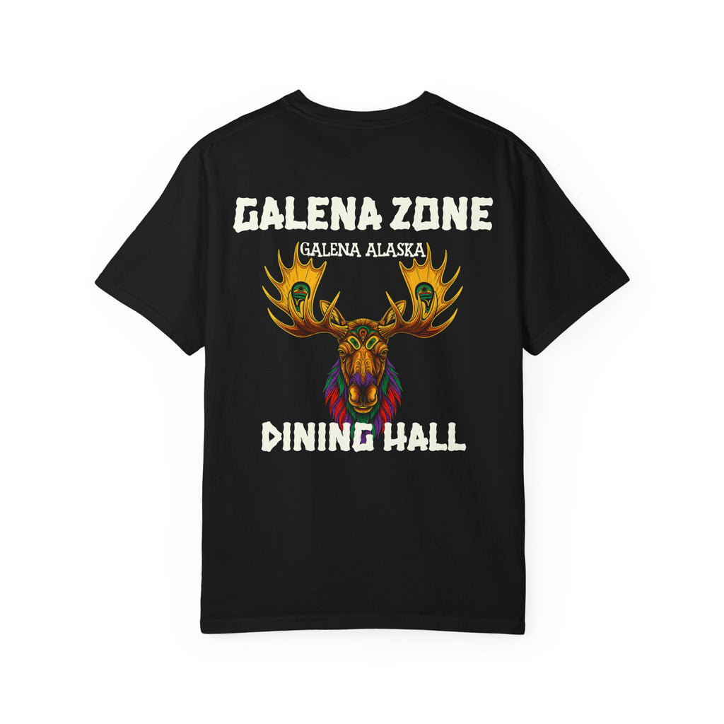 Galena Zone Dining Hall T-Shirt — Alaska Moose Graphic Tee