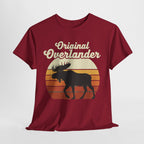Original Overlander Moose T-Shirt | Retro 1970s Sunset Wilderness Tee