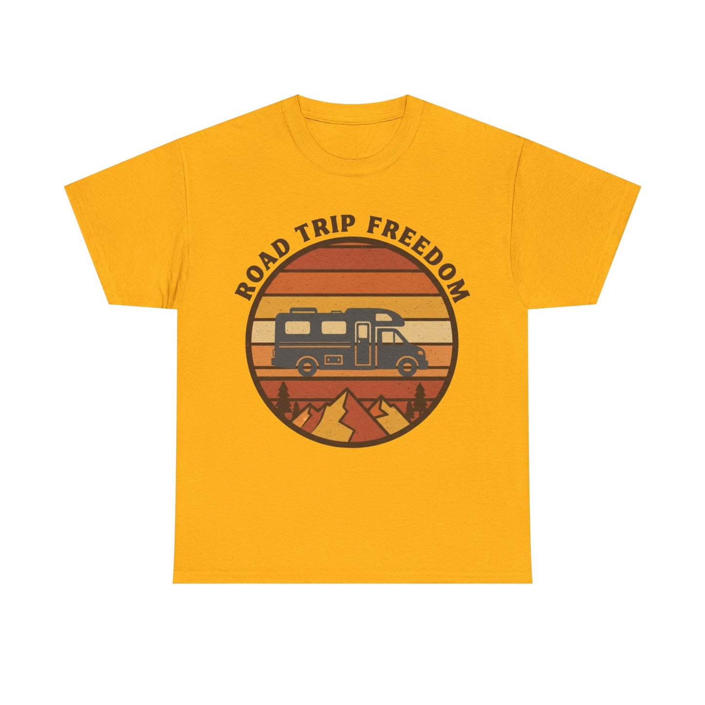 Road Trip Freedom – 70s Retro Adventure Tee