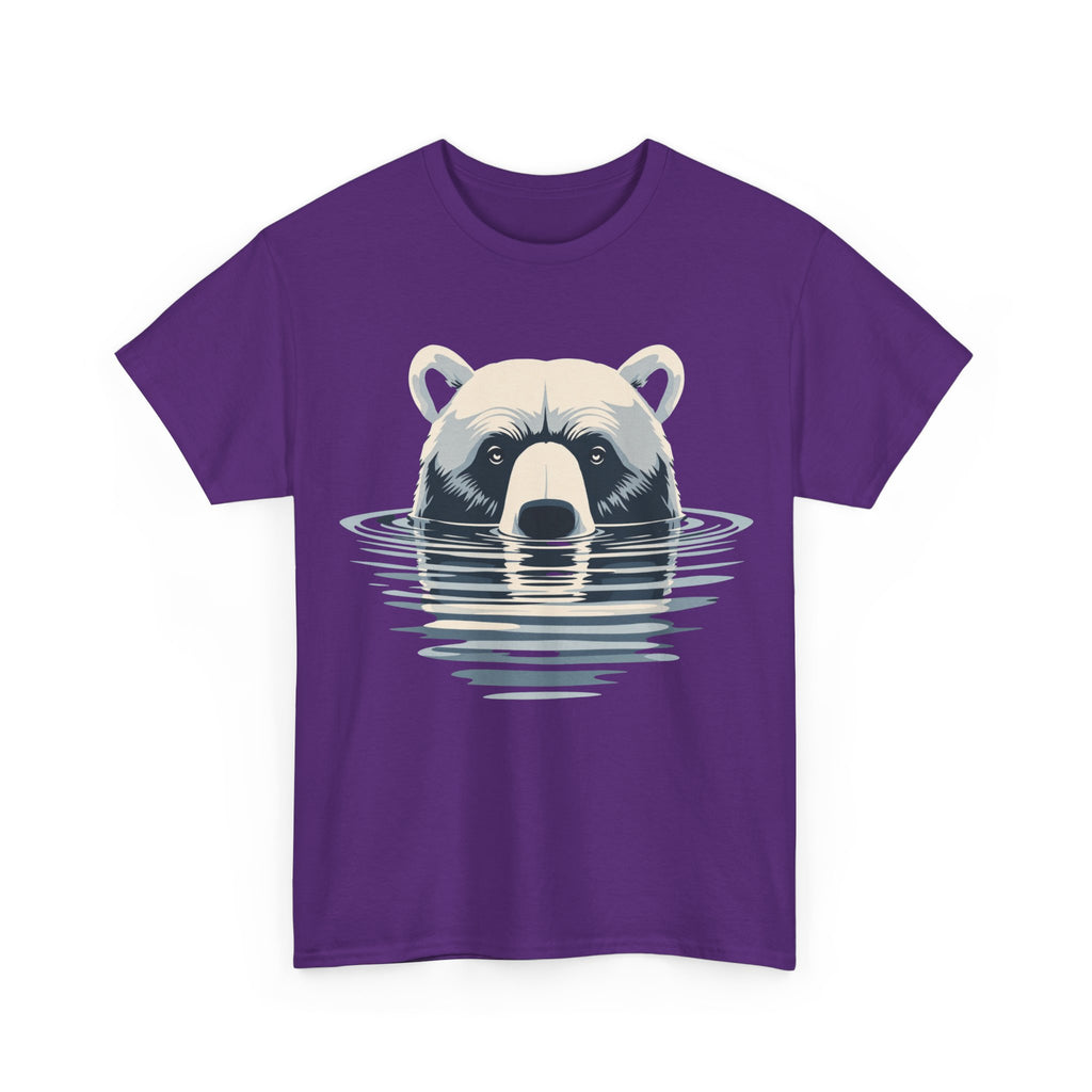 Bear in Water Graphic Tee – Gildan 5000 Heavy Cotton Shirt