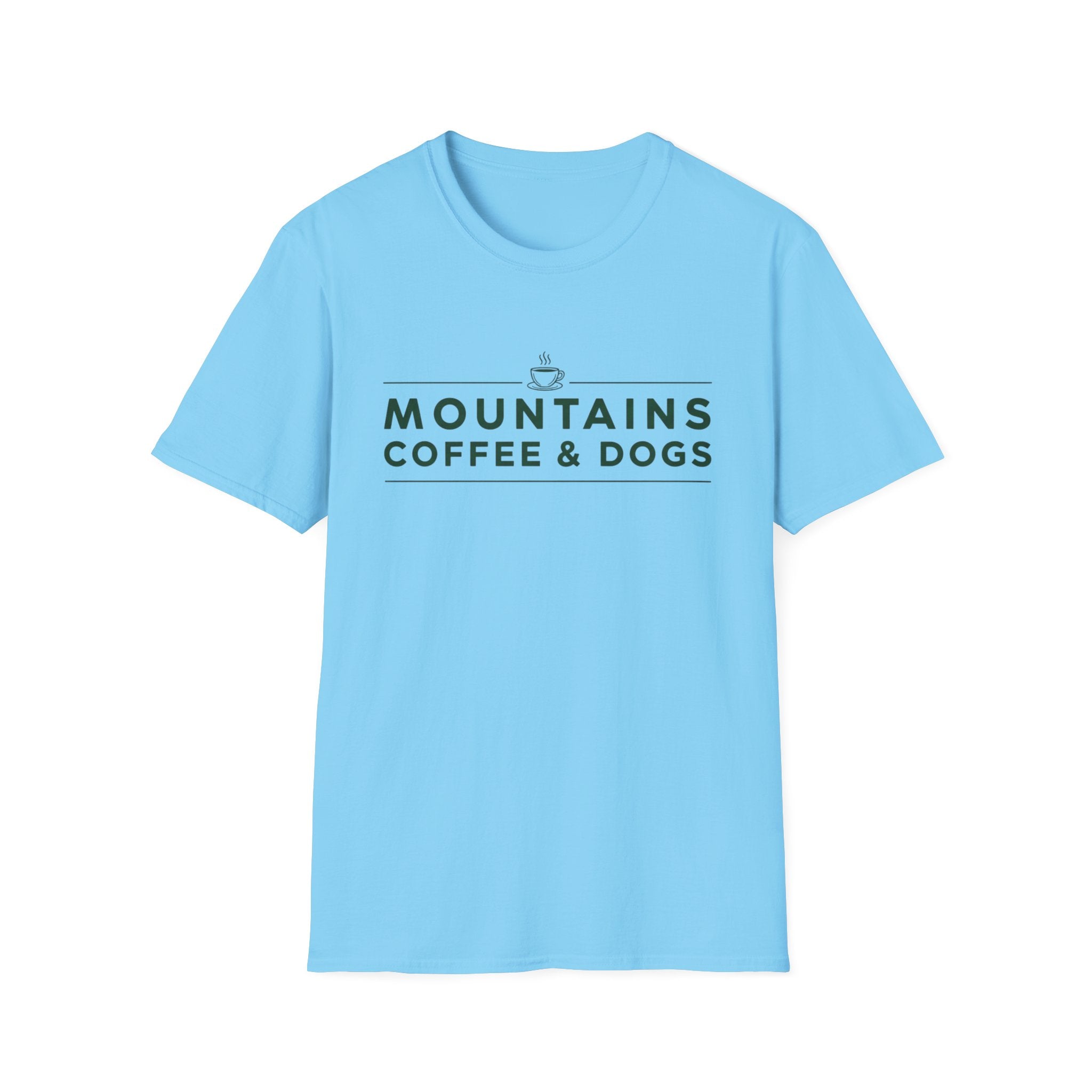Mountains Coffee & Dogs T-Shirt