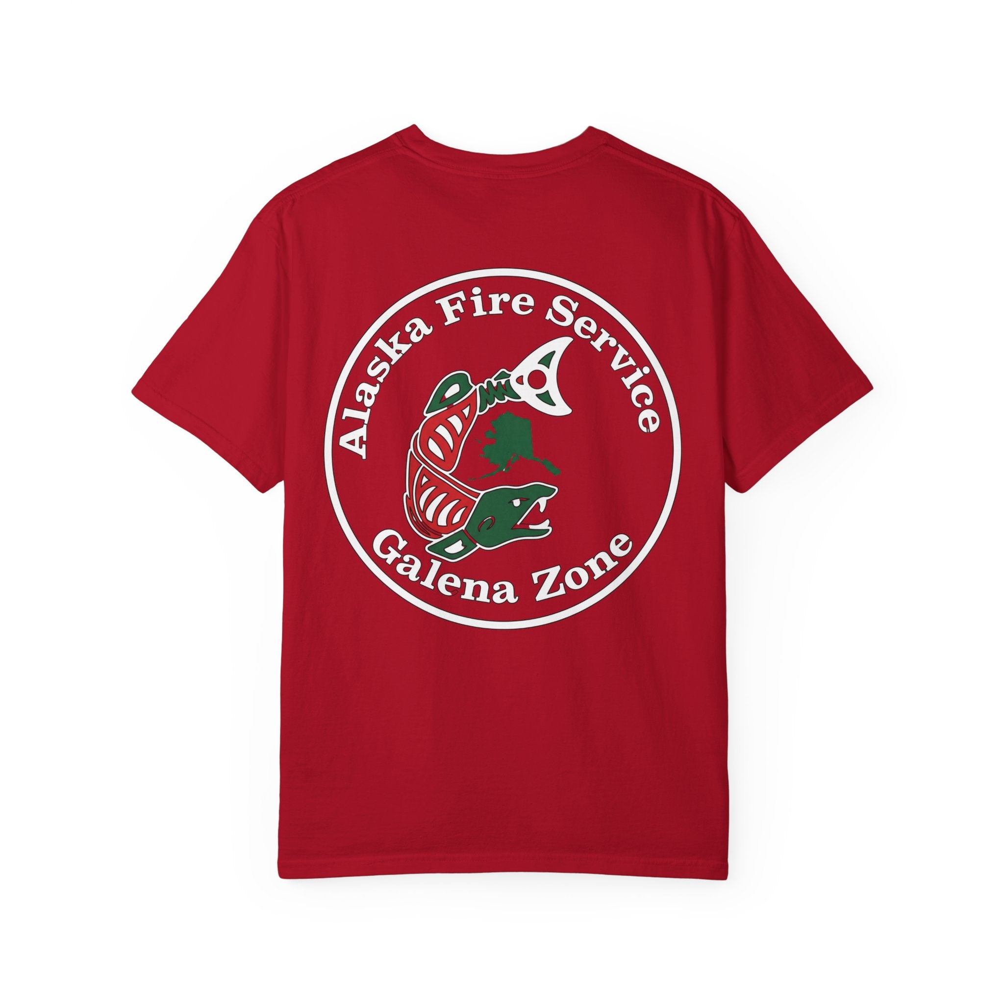 Alaska Fire Service Galena Zone T-Shirt — Salmon Emblem Tee
