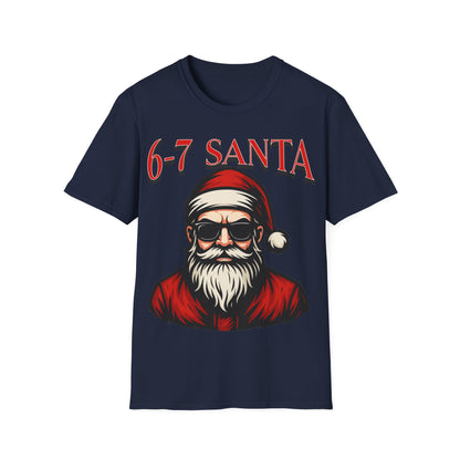 6-7 Santa Shirt – Cool Santa Christmas Graphic Tee | Gildan 64000