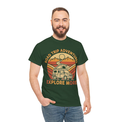 Road Trip Adventures – Explore More Retro Camper Tee