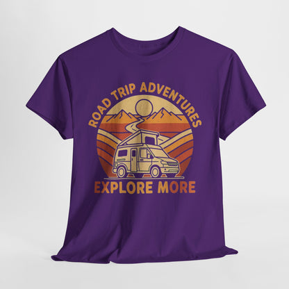 Road Trip Adventures – Explore More Retro Camper Tee