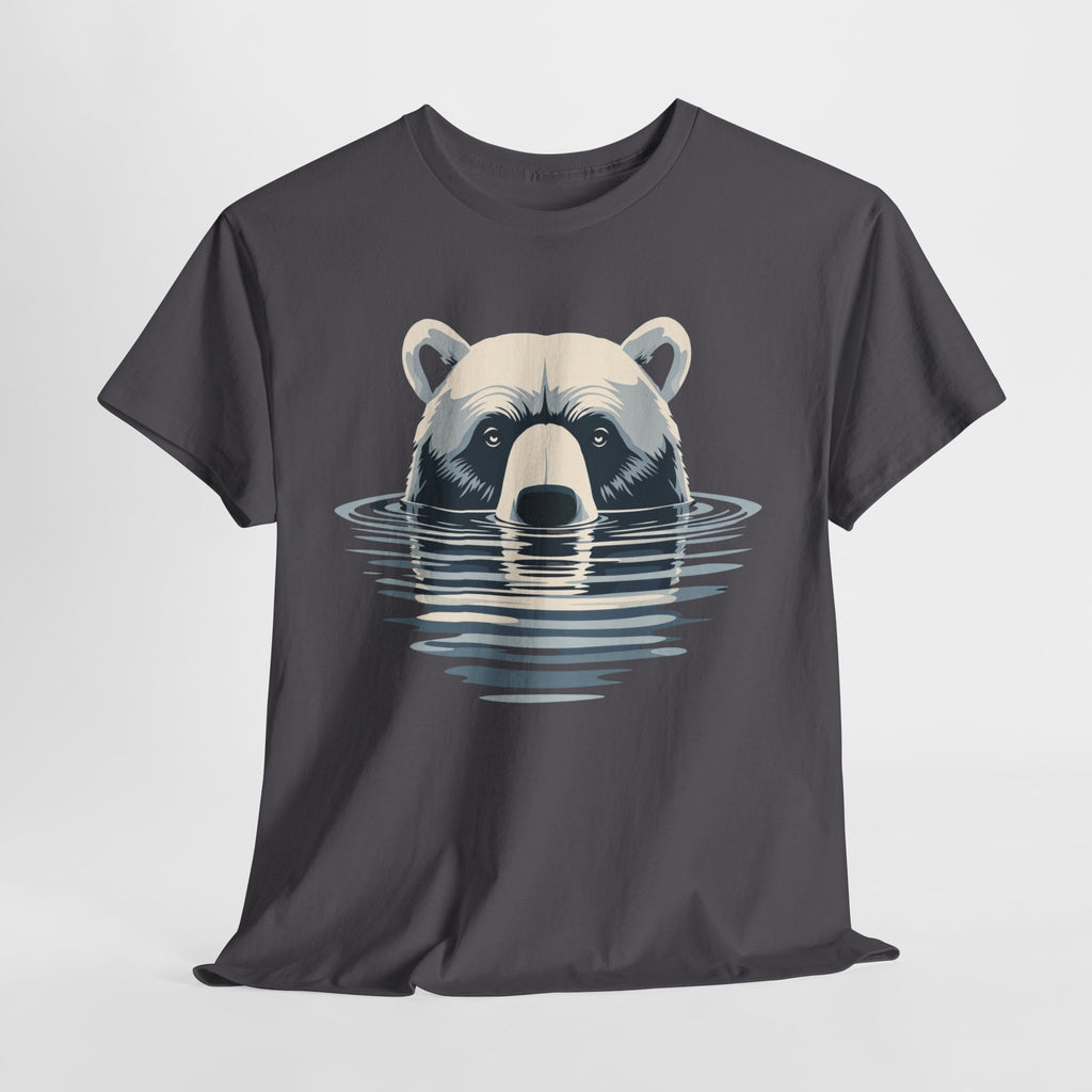 Bear in Water Graphic Tee – Gildan 5000 Heavy Cotton Shirt