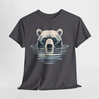 Bear in Water Graphic Tee – Gildan 5000 Heavy Cotton Shirt
