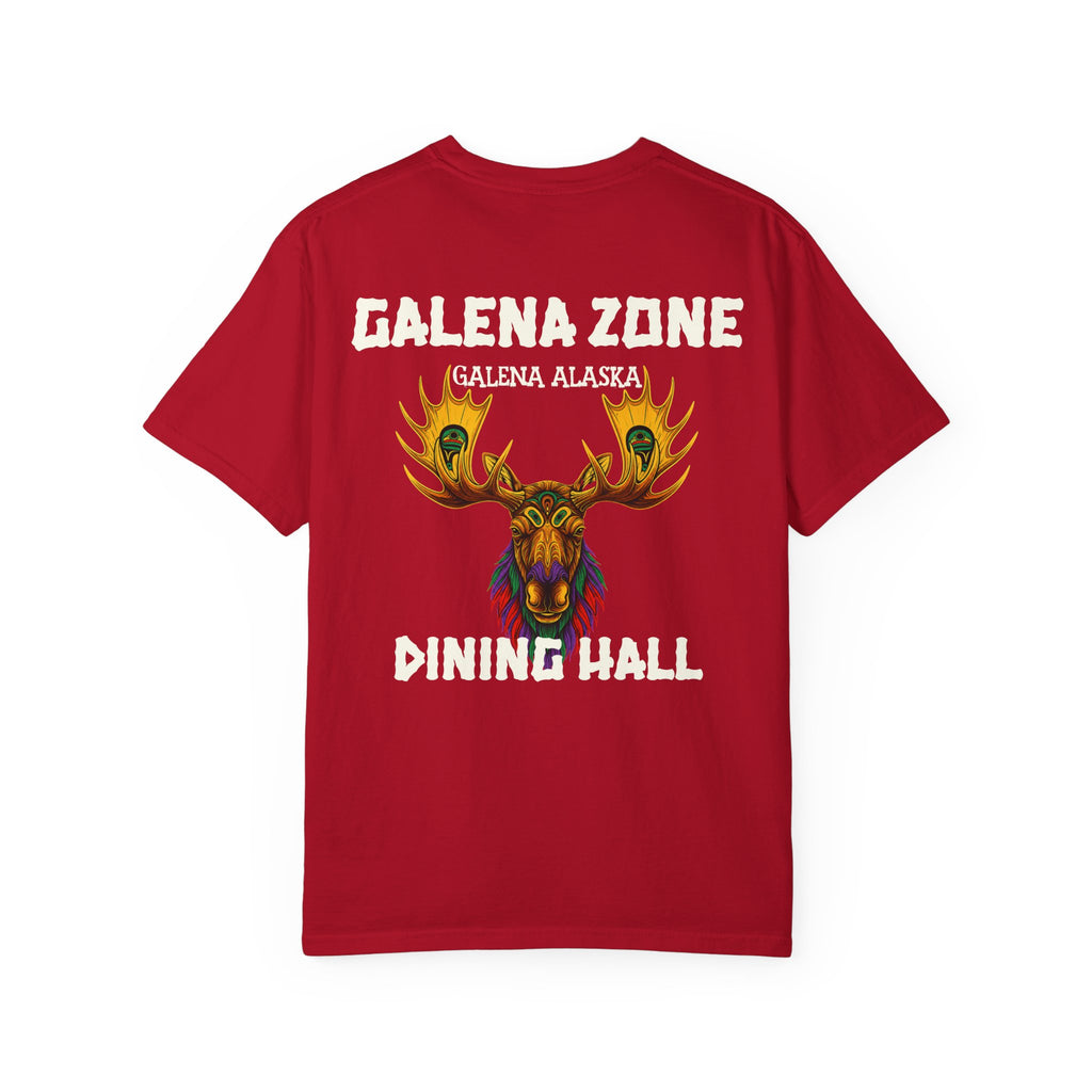Galena Zone Dining Hall T-Shirt — Alaska Moose Graphic Tee
