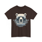 Bear in Water Graphic Tee – Gildan 5000 Heavy Cotton Shirt