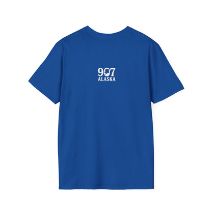 Cozy Cabin T-Shirt, Illustrative T-Shirt, Vintage Alaska Tee, Great Outdoors Wear, Unique Gift for Nature Lovers