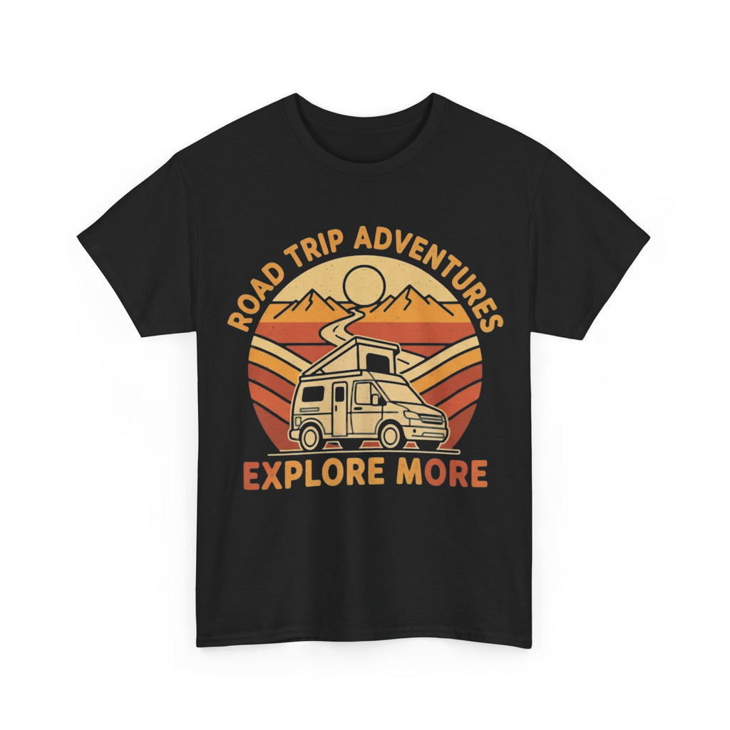 Road Trip Adventures – Explore More Retro Camper Tee
