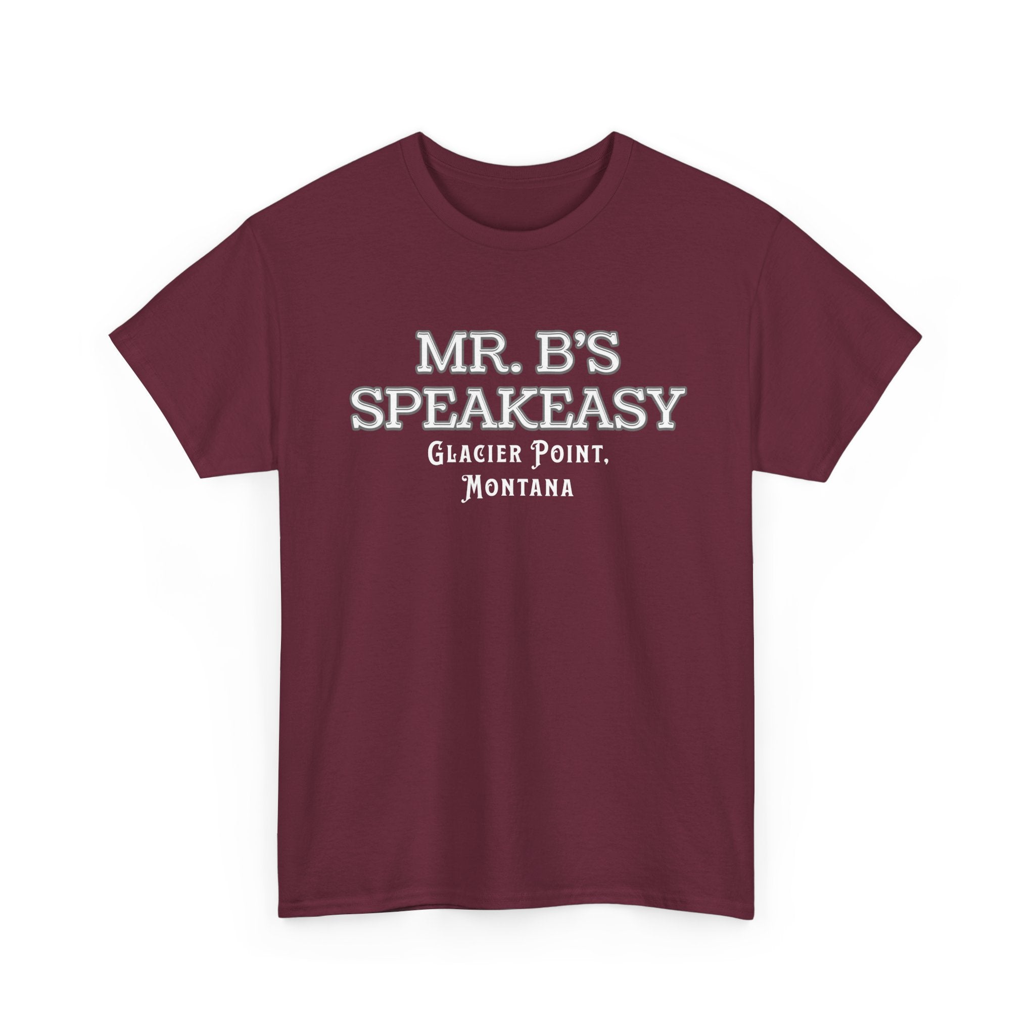 Mr. B’s Speakeasy Tee – Glacier Point, Montana