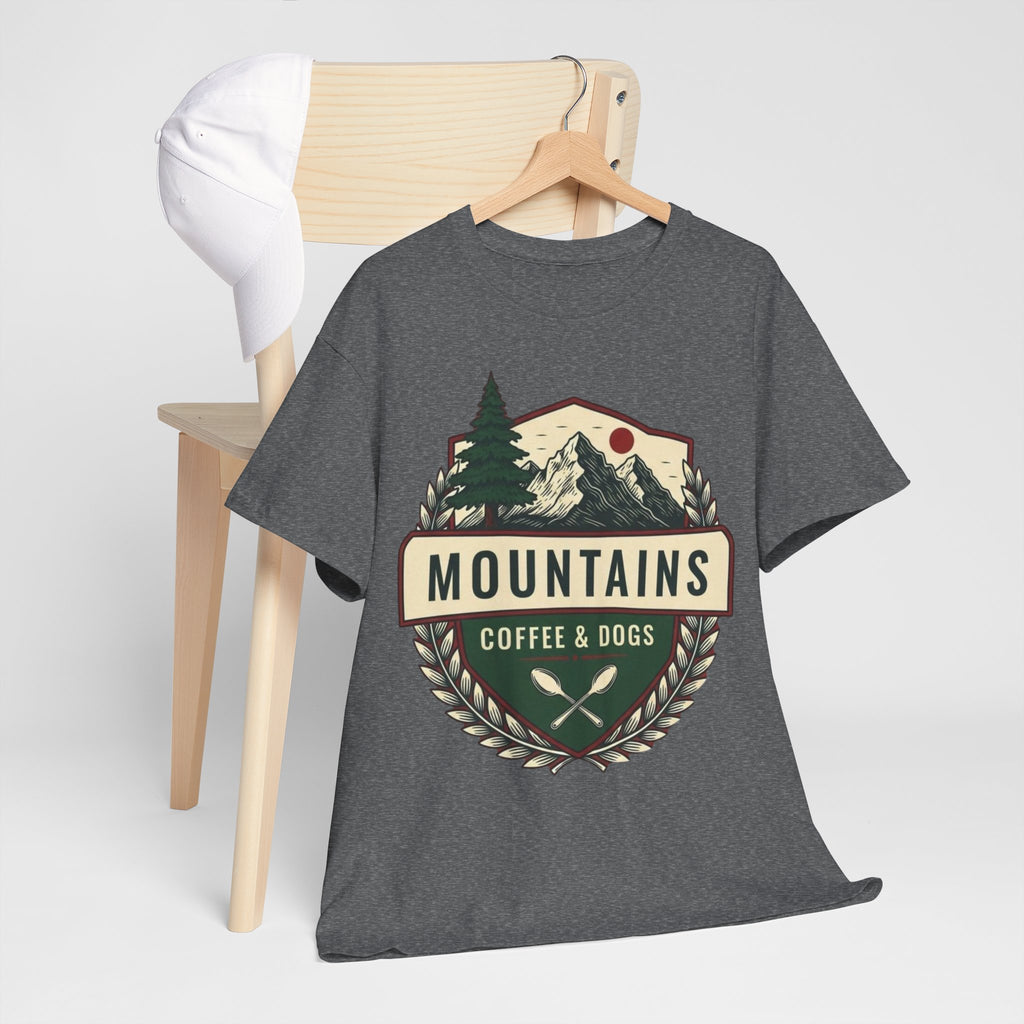 Mountains, Coffee & Dogs Tee