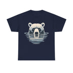Bear in Water Graphic Tee – Gildan 5000 Heavy Cotton Shirt